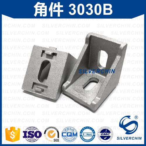 工业铝型材配件角码3030直角连接件 90度直角三角固定加厚铝合金 - 图0