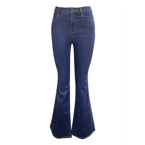 Siego西蔻保色洗弹性显腿型摩登潮流牛仔喇叭裤64511223 - 图3