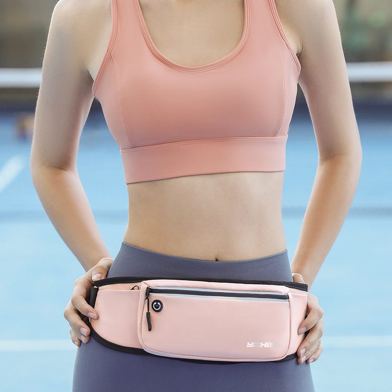 腰包男士跑步手机袋小型女旅游健身装备工作轻便耐磨收银包多功能