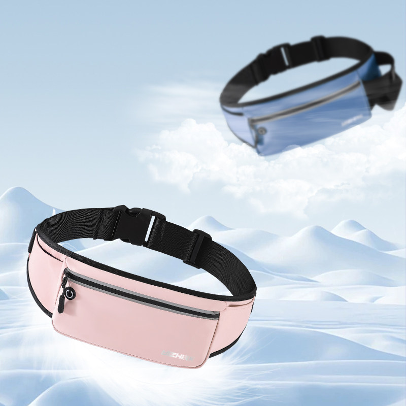 腰包男士跑步手机袋小型女旅游健身装备工作轻便耐磨收银包多功能