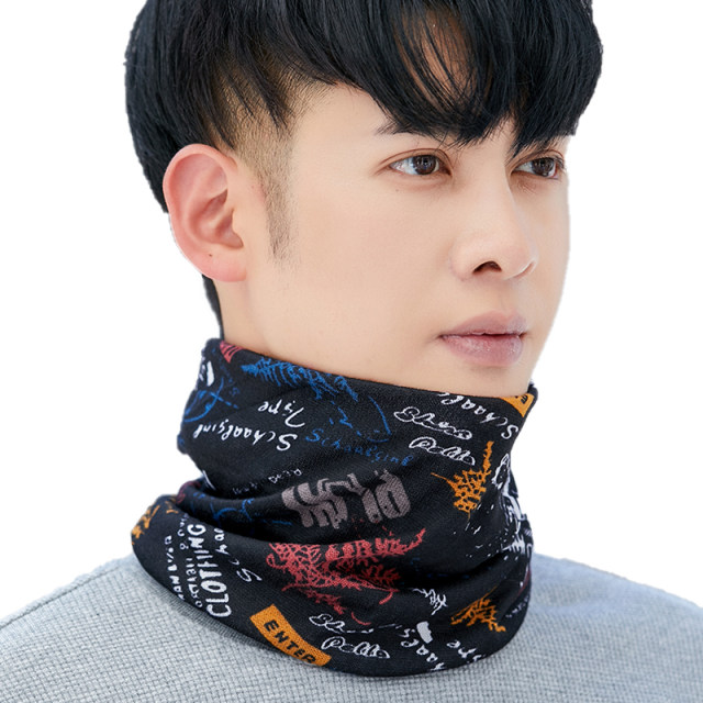 In autumn and winter, warm fences, necks, men's hundreds of magic headscarves, neck, neck, neck, outdoor wind -thicken ride mask