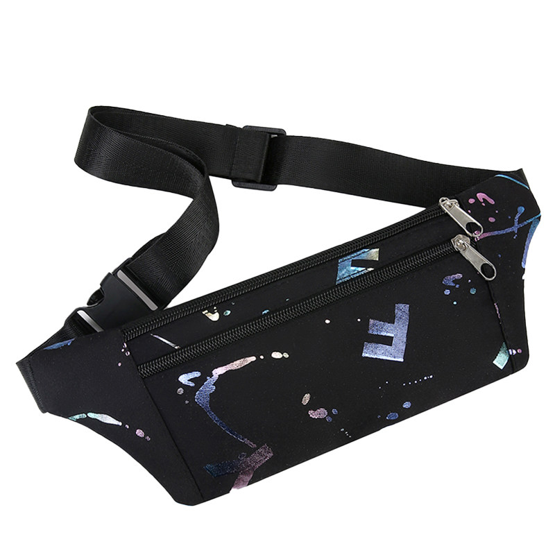 Three-layer storage running mobile phone bag men's and women's sports waist bag