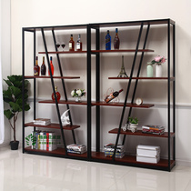 Floor-style wine cabinet exhibition cabinet exhibition rack minimalist creative red wine rack display cabinet living-room shelf for domestic commercial use