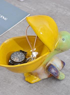 陶瓷玄关收纳海洋家居装饰品招财