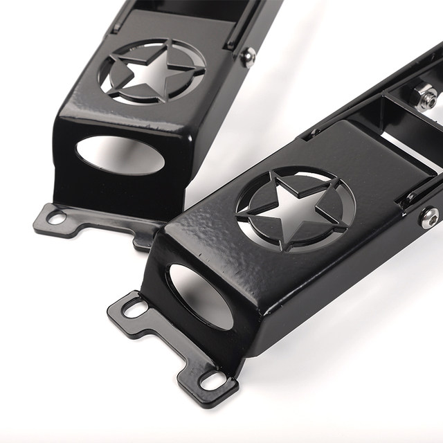 适用北京BJ40改装件车门脚踏板折叠式北汽bj40车顶马镫辅助梯配件