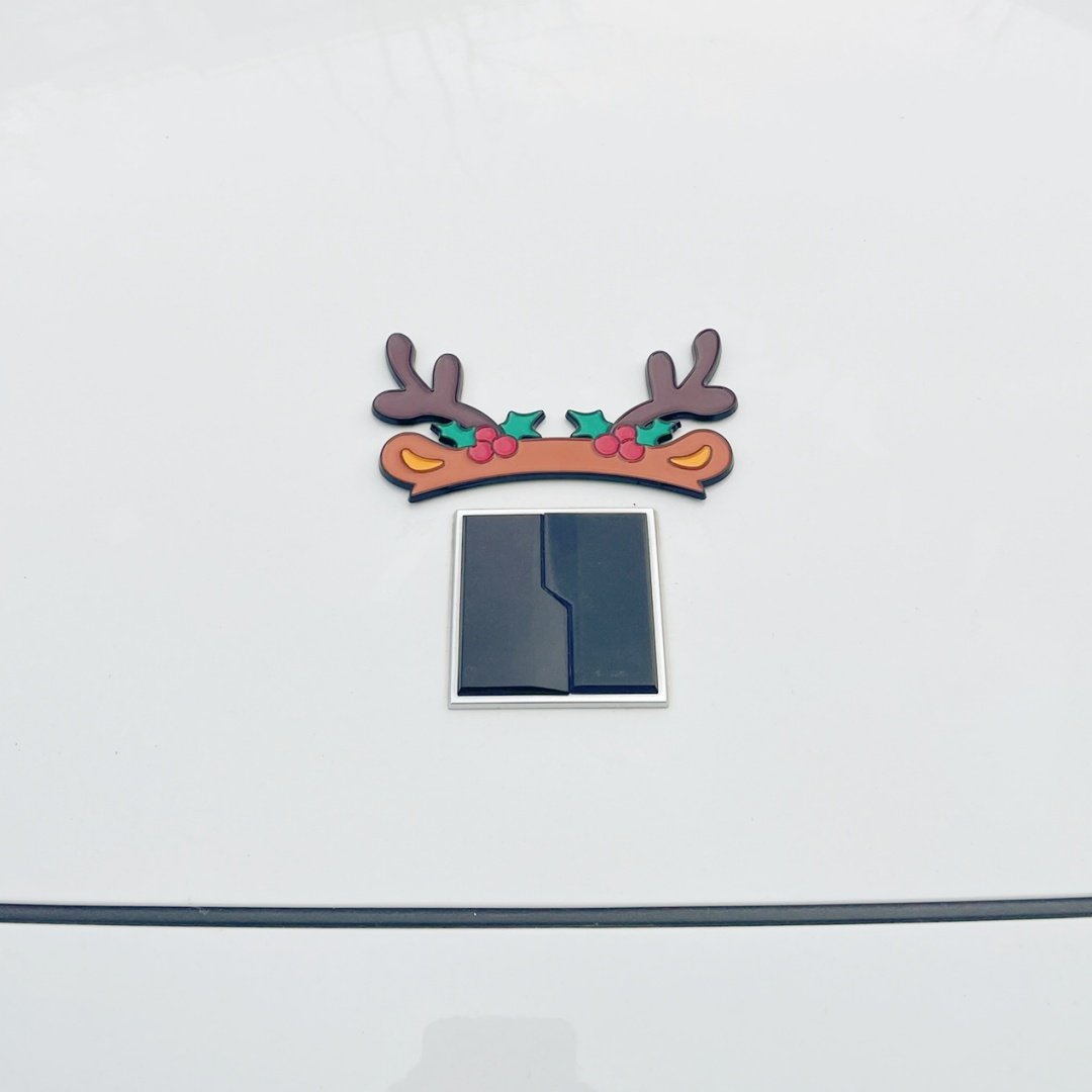 领克3D立体车贴鹿角发财圣诞帽子汽车改装装饰适配小米蔚来车标,淘宝优惠券,粉丝福利购,淘宝优惠卷