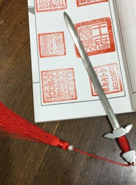 手工制作纯锡诵经宝剑道士