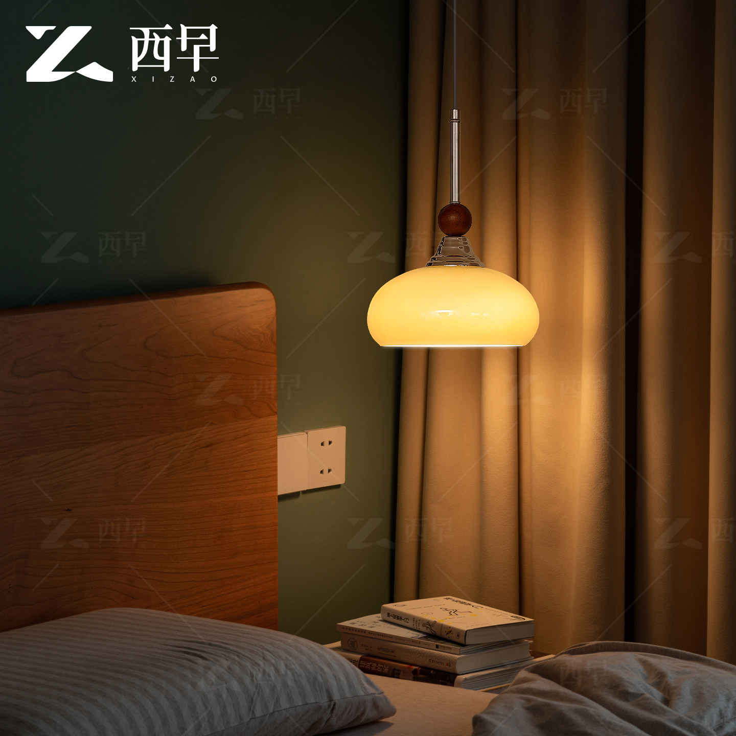 泡芙 法式复古床头吊灯餐厅吧台过道卧室书房包豪斯奶油风小吊灯,淘宝优惠券,粉丝福利购,淘宝优惠卷