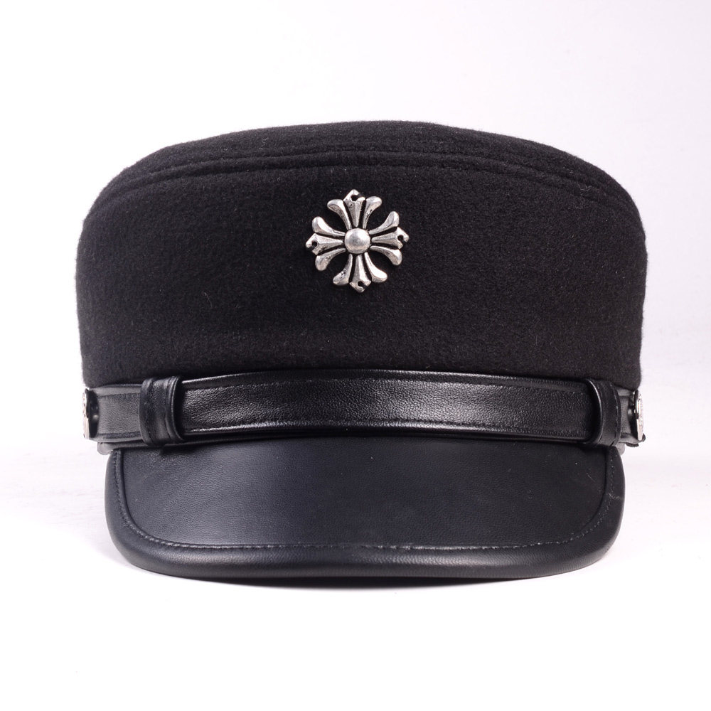 真皮秋冬潮街头青年毛呢帽子十字架学生帽爵士帽平顶帽男女,淘宝优惠券,粉丝福利购,淘宝优惠卷