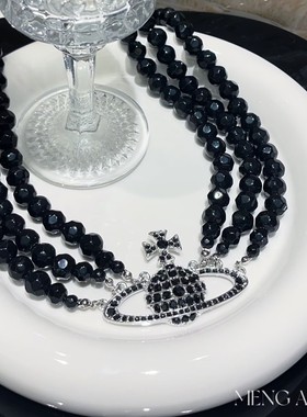 网红星球项链女轻奢小众设计感锁骨链高级感颈链2024新款爆款