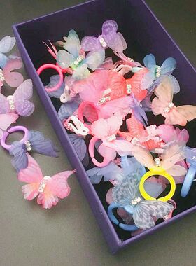 欧美外贸饰品时尚个性夸张蝴蝶戒指女小众设计感食指戒