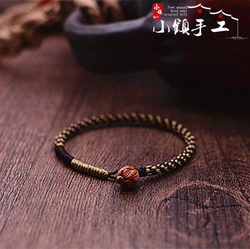 莲说平安玉米结手工编织手链中秋圣诞父亲节礼物成品手绳定制脚绳 - 图3