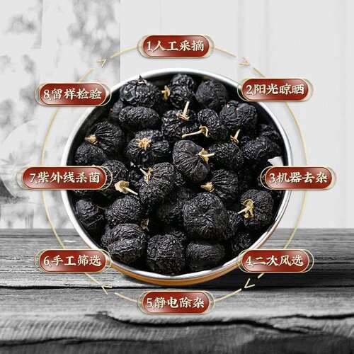 散装黑枸杞干货人工二次筛选规整无碎果居家商用冲泡食材货源 - 图1