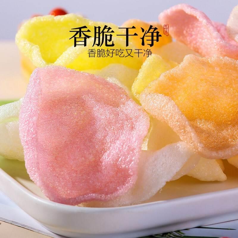 网红虾片自己炸8090后怀旧零食油炸彩色龙虾片大包装超大膨化食品 - 图2