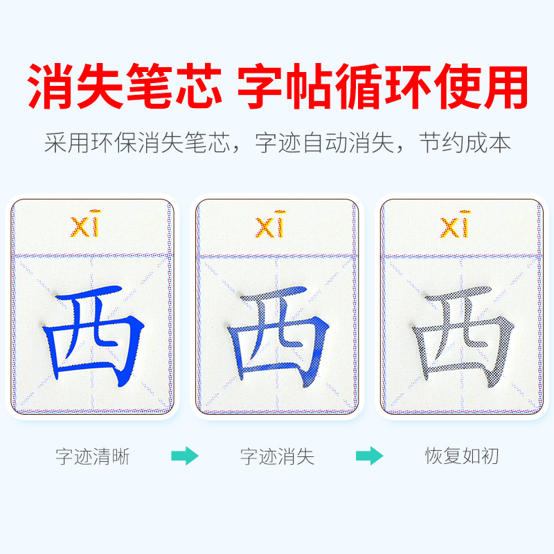 儿童汉字字帖学前班幼儿园启蒙全套1-3-6-8岁初学者凹槽练字帖小学生数字拼音描红本练习册练字板1-2一年级-图3