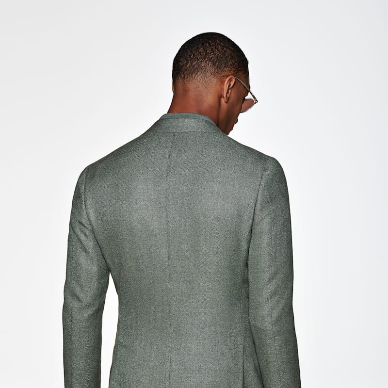 SUITSUPPLY-Havana绿色羊毛丝麻羊绒混纺商务休闲男西装上衣,淘宝优惠券,粉丝福利购,淘宝优惠卷