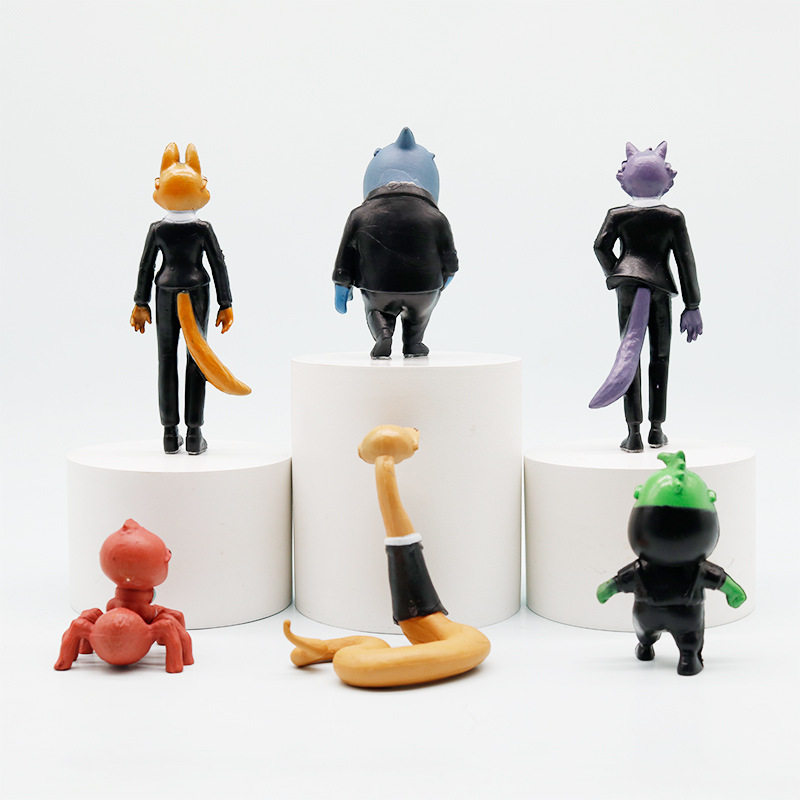 跨境新款坏蛋联盟卡通周边动漫手办大坏狼戴安狐房间桌面装饰,淘宝优惠券,粉丝福利购,淘宝优惠卷