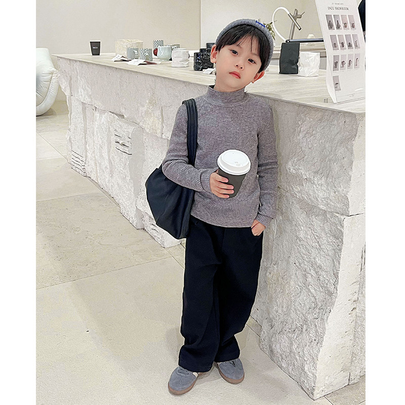 霖霖妈童装男童针织打底衫冬季儿童毛衣半高领冬款男宝宝冬装毛线,淘宝优惠券,粉丝福利购,淘宝优惠卷