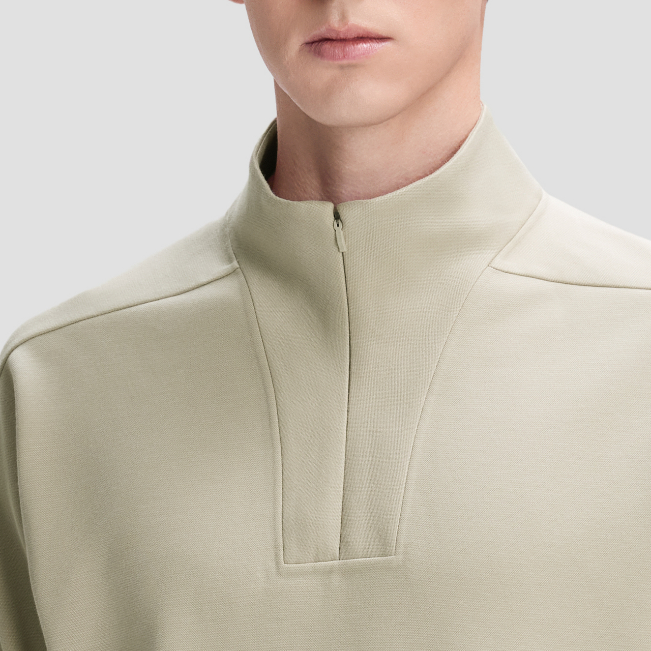 DESCENTE迪桑特DUALIS系列都市通勤男士半拉链针织套头衫秋冬新品 - 图1