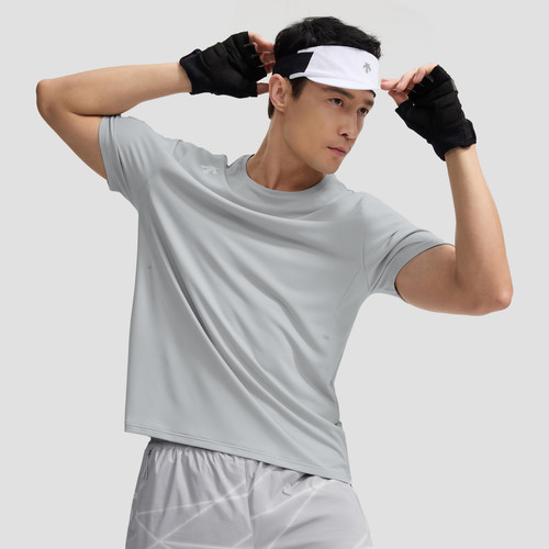 DESCENTE迪桑特RUNNING系列跑步男士吸湿速干F360短袖T恤 - 图2