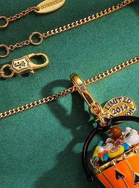 2025新款青岛饰品万圣节挂件珐琅彩釉搞怪眼睛糖果橙色南