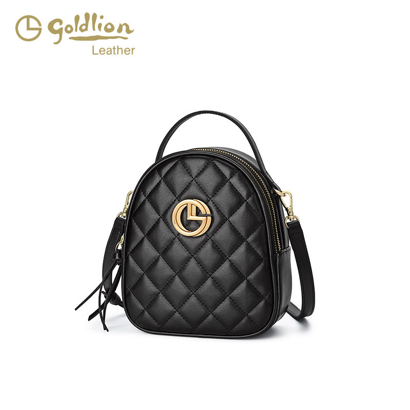 金利来2023新款单肩真皮潮斜挎小包 金利来微购女士包袋