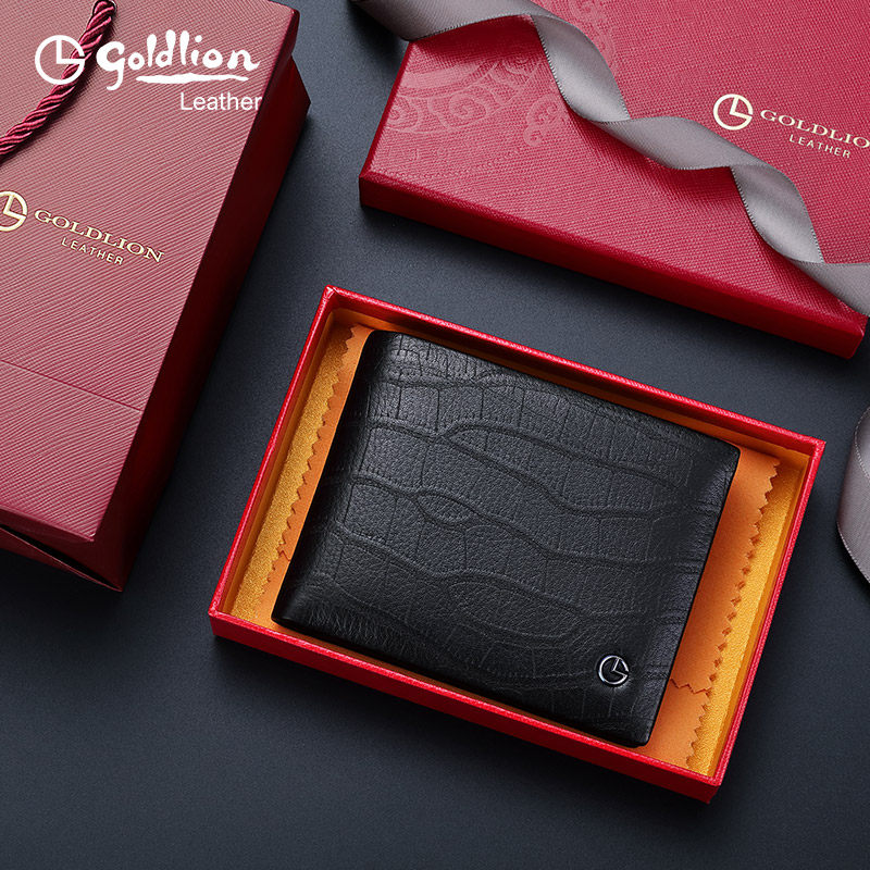 金利来钱包男短款真皮商务青年钱夹 金利来微购钱包