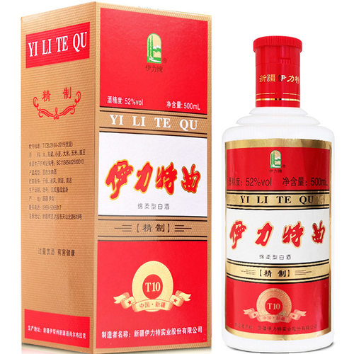 [品牌直销]伊力特52度特曲精制500ml6瓶整箱口粮白酒包邮浓香绵柔 - 图0