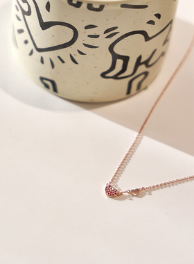 OG爱心小草莓新年项链手链套装