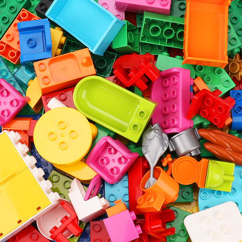 大颗粒积木配件补充包散装按斤称斤零件散件幼儿园教具儿童玩具 - 图0