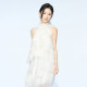 ດ້ານເທິງ feather ruffled stylish
