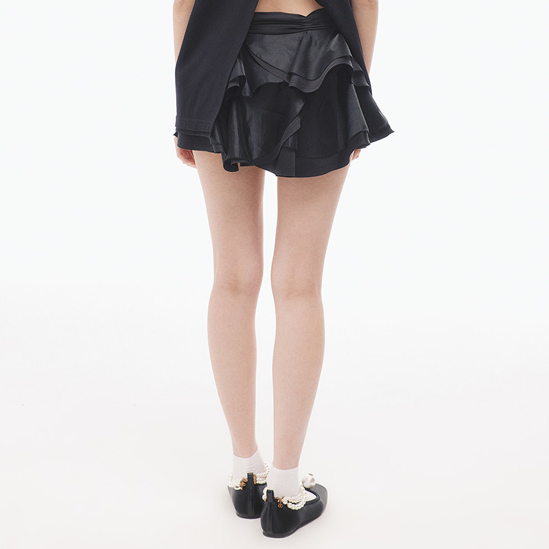 【祝绪丹同款】lefame拉飞姆时尚波嬉风花朵造型黑色半裙,淘宝优惠券,粉丝福利购,淘宝优惠卷