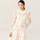 Lefame lace embroidered ແບບພະລາຊະວັງເທິງແຂນຍາວ