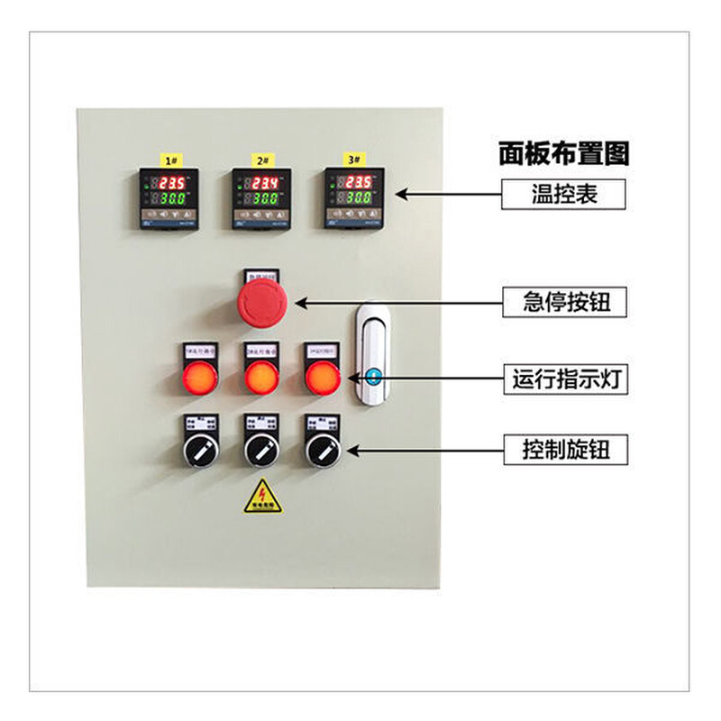 单独3路温度控制箱 风机控制箱 恒温控制箱 加热管控制电伴热控制 - 图0