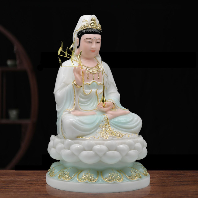 Saha Three Saints Avalokitesvara Bodhisattva Ksitigarbha statue