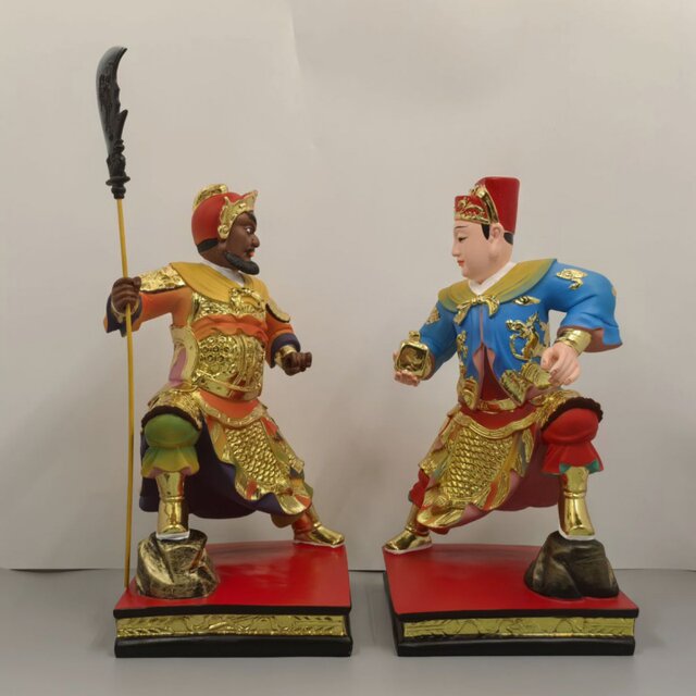Guanping Zhoucang statue resin household Buddhist temple ornaments