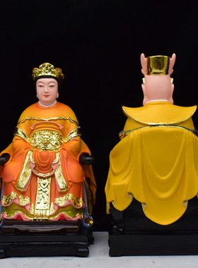 龙王龙母树脂神像12寸16寸龙宫娘