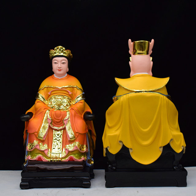Dragon King and Dragon Mother resin statue 12 inches 16 inches Dragon Palace Lady