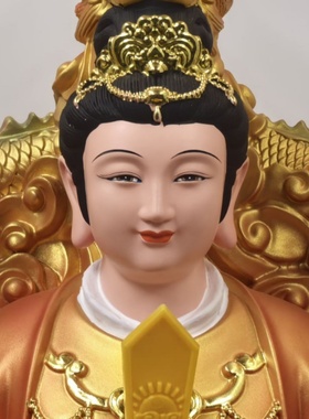 九龙圣母树脂神像三圣母九龙娘娘12寸16寸19九龙老母桌面供奉摆件