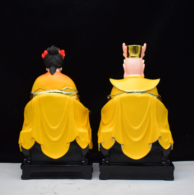Dragon King and Dragon Mother resin statue 12 inches 16 inches Dragon Palace Lady