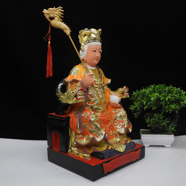 Resin old lady statue of the Queen Mother of Northern Shanxi