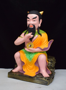 八卦祖师伏羲大帝树脂神像