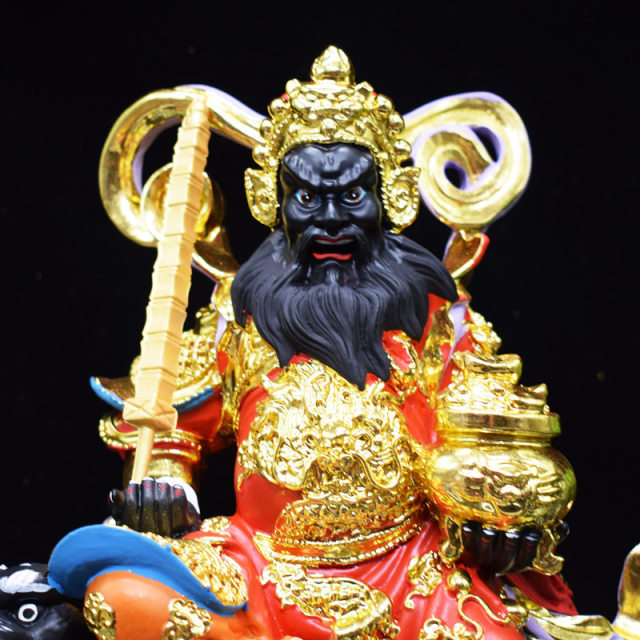 Wu Wealth God Zhao Gongming resin statue black tiger ornaments
