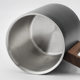 304 stainless steel double mug walnut handle coffee cup 250L camping cup picnic anti-scalding water cup