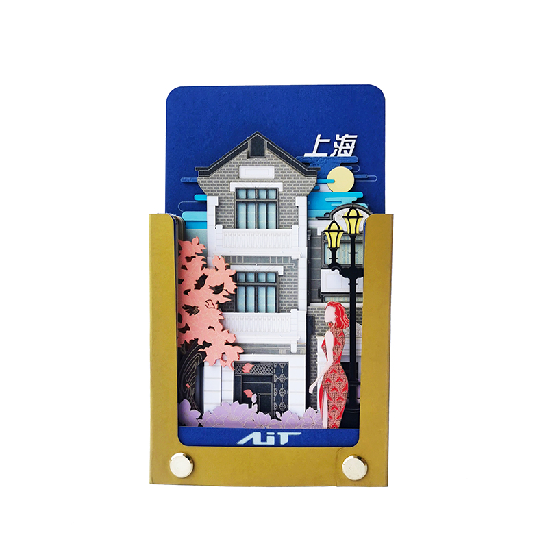 上海文创礼品中国风3D立体便签新天地石库门AIT CARD手撕记事本 - 图3
