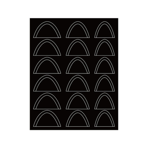 新款镂空法式美甲贴纸渐变海绵辅助贴微笑喷绘模板条纹穿戴指甲贴 - 图3