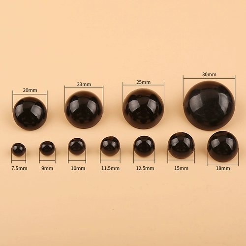 Черные бусины с грибочками-гвоздиками ручной работы, кукла, «сделай сам»