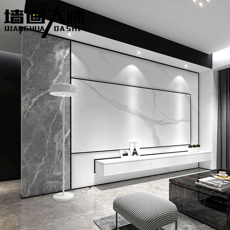 白色大理石壁紙 新人首單立減十元 21年8月 淘寶海外