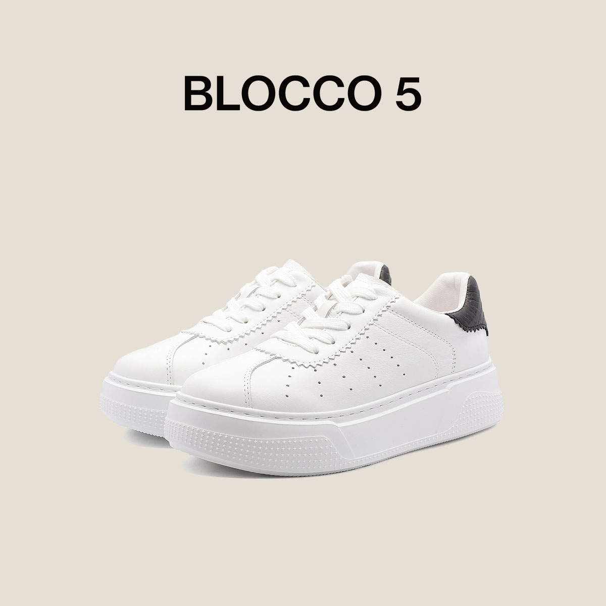 BLOCCO5女鞋秋冬经典简约轻便休闲运动时尚板鞋 - 图0