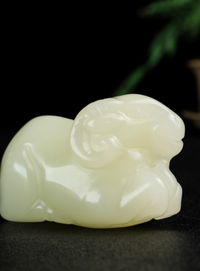 生肖羊天然玉石原石玉器